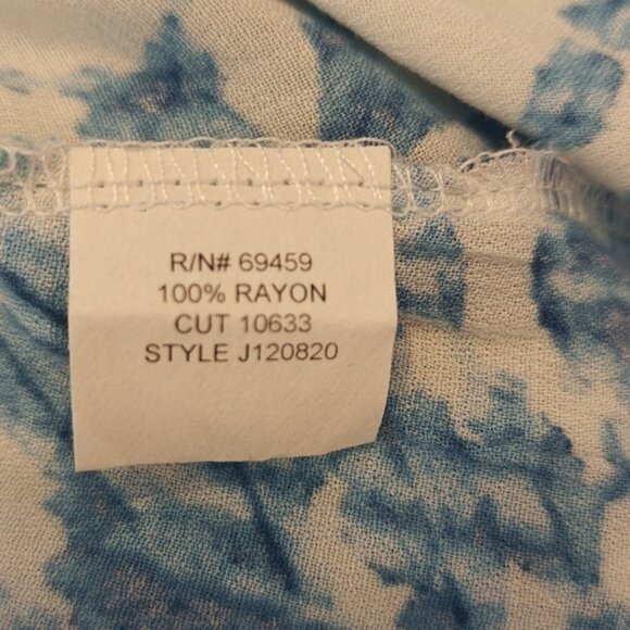 J Valdi  Size L Swim Cover Up Printed Lace-Up Tunic - Picture 6 of 6